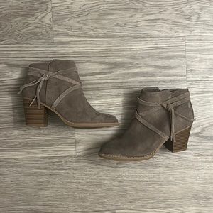 Tan booties